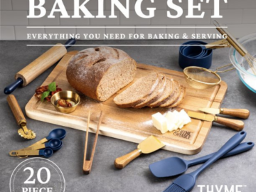 Walmart Early Black Friday! 20 Piece Wood Board & Silicone Baking Set $30 (Reg. $60)