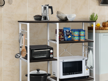 Add Storage in Your Kitchen with this FAB Bakers Rack, Just $80 + Free Shipping!
