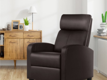 Add Comfort to Your Living Room with this Must Have Faux Leather Reclining Chair, Just $128.99 + Free Shipping! 