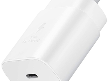 Samsung 25W USB-C Super Fast Charging Wall Charger $9.99 (Reg. $19.99) – FAB Ratings! 240+ 4.7/5 Stars!