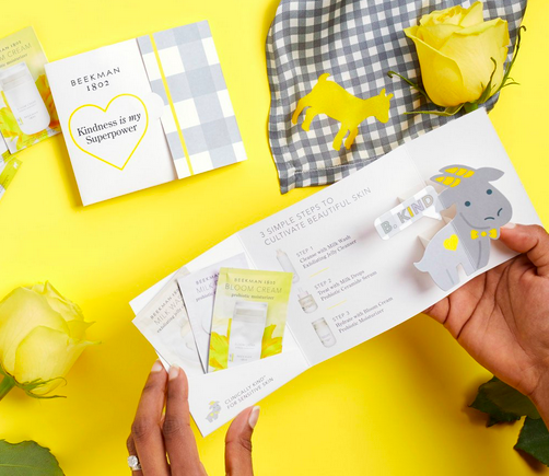 Send a Friend a FREE Beekman 1802 Clinically Kind Skincare Sample Pack