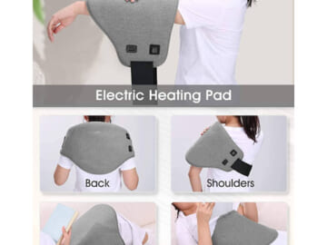 Electric Heating Pad for Lower Back & Shoulder & Abdomen $16.79 (Reg. $27.99)