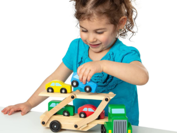 Melissa & Doug Car Carrier Truck and Cars Wooden Toy Set $13.33 (Reg. $21.49)