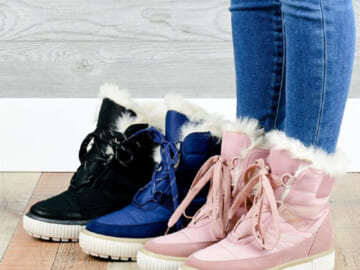 Trendy Lace-Up Winter Boot $47.99 Shipped Free (Reg. $89.99) | 9 sizes, 3 colors