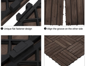 Get FAB Floors without Breaking the Bank with these Interlocking Wooden Titles, Just 89.98 (27 pcs) + Free Shipping!