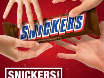 Snickers 1-Pound Slice & Share Giant Candy Bar $8.98 (Reg. $9.98) | Stocking Stuffer Idea!