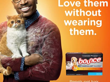 Save BIG on Bounce Pet Hair and Lint Guard Dryer Sheet as low as $5.81 Shipped Free (Reg. $13)
