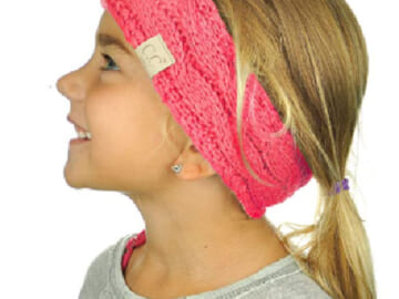 C.C Kids’ Cable Knit Fuzzy Lined Ear Warmer Headbands from $11.02 – Multiple Colors + Warmers for Adults