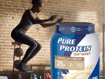 Pure Protein Whey Vanilla Cream Powder, 1.75 lbs. as low as $8.78 Shipped Free (Reg. $22.33) – FAB Ratings! 16K+ 4.5/5 Stars!