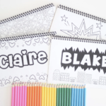 Personalized Kids’ Coloring Books for $9.99 shipped!