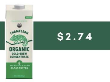 $2.74 Chameleon Organic Cold Brew (reg. $9.99)