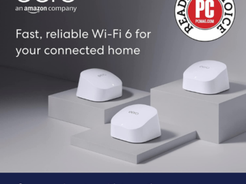 3-Pack eero 6 Dual-Band Mesh Wi-Fi 6 System $167 Shipped Free (Reg. $279) – FAB Ratings! 6K+ 4.5/5 Stars! | $56 each!