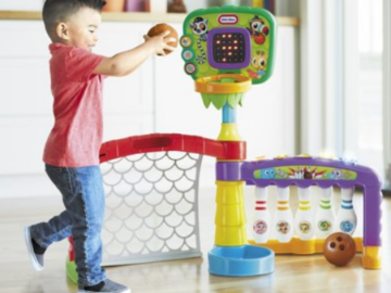 Little Tikes 3-in-1 Sports Zone $23.98 (Reg. $55) | Basketball, Soccer & Bowling!