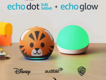Echo Dot 4th Gen Kids Edition + Echo Glow Bundle $49.99 Shipped Free (Reg. $89.98) – FAB Ratings! 19K+ 4.7/5 Stars! Tiger & Panda Designs