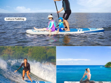Inflatable Stand Up Paddle Board with Accessories & Backpack $179.99 Shipped Free (Reg. $279.99)