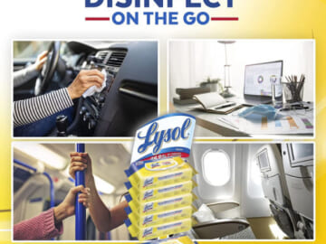 480-Count Lysol Disinfecting Wipes, Lemon and Lime Blossom as low as $8.99 Shipped Free (Reg $23) – $0.02/wipe