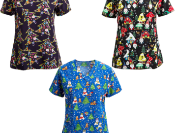 Printed Scrub Tops from $9.99 (Reg. $19.99)