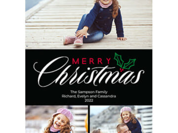 Walmart Black Friday! 20 Count Custom Christmas Cards $5 (Reg. $12.80) – $0.25 each!