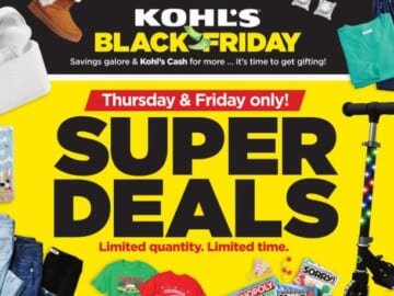 Extra Kohl’s Black Friday Deals!!