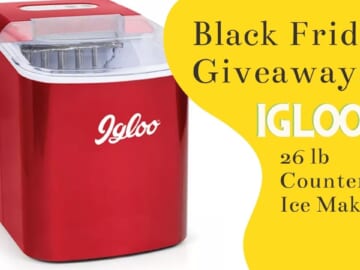 #5 Black Friday Giveaway | Igloo Countertop Ice Maker