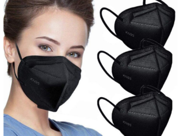 Amazon Black Friday! 50-Pack Lement KN95 Black Face Masks $5.95 (Reg $16.99) | 12¢ each mask!