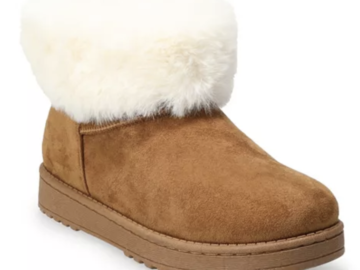 Women’s SO Faux-Fur Winter Boots for $12.74! (Reg. $50!)