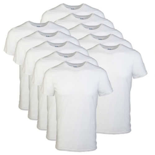12-Pack Gildan Men’s Crewneck T-Shirts from $17 (Reg. $27+)- $1.42 Each + Long Sleeved Tees from $3.49 Each