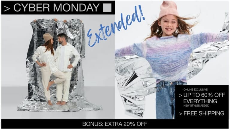 Gap | Up to 60% Off Everything + Extra 20%
