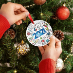 2021 Christmas Ornament, Large 3.75″ Round Metal Ornament $9.95 (Reg. $12.95) – FAB Ratings!