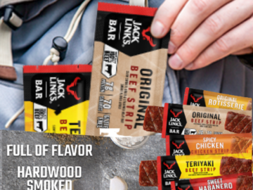 14 Count  Jack Link’s Meat Bars, Variety Pack as low as $13.04 Shipped Free (Reg. $21.22) | 93¢ each bar! – Keto Friendly and Gluten Free Snacks