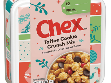 Chex Mix Toffee Cookie Crunch Holiday Gift Tin 12 Oz $7.99 (Reg. $9.99)