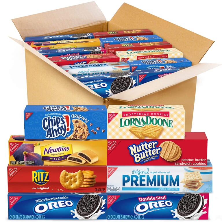 12 Boxes OREO, CHIPS AHOY!, OREO Double Stuf, Nutter Butter, Fig Newtons, Lorna Doone, Premium, & RITZ Cookies & Crackers Variety Pack $15.67 (Reg. $21) – $1.31 per box!