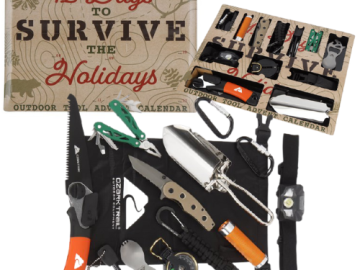 Ozark Trail 12 Days Camping Survival Accessories Advent Calendar Kit $14.88 (Reg. $28.88) | Outdoor Pocket Knives & Multitools