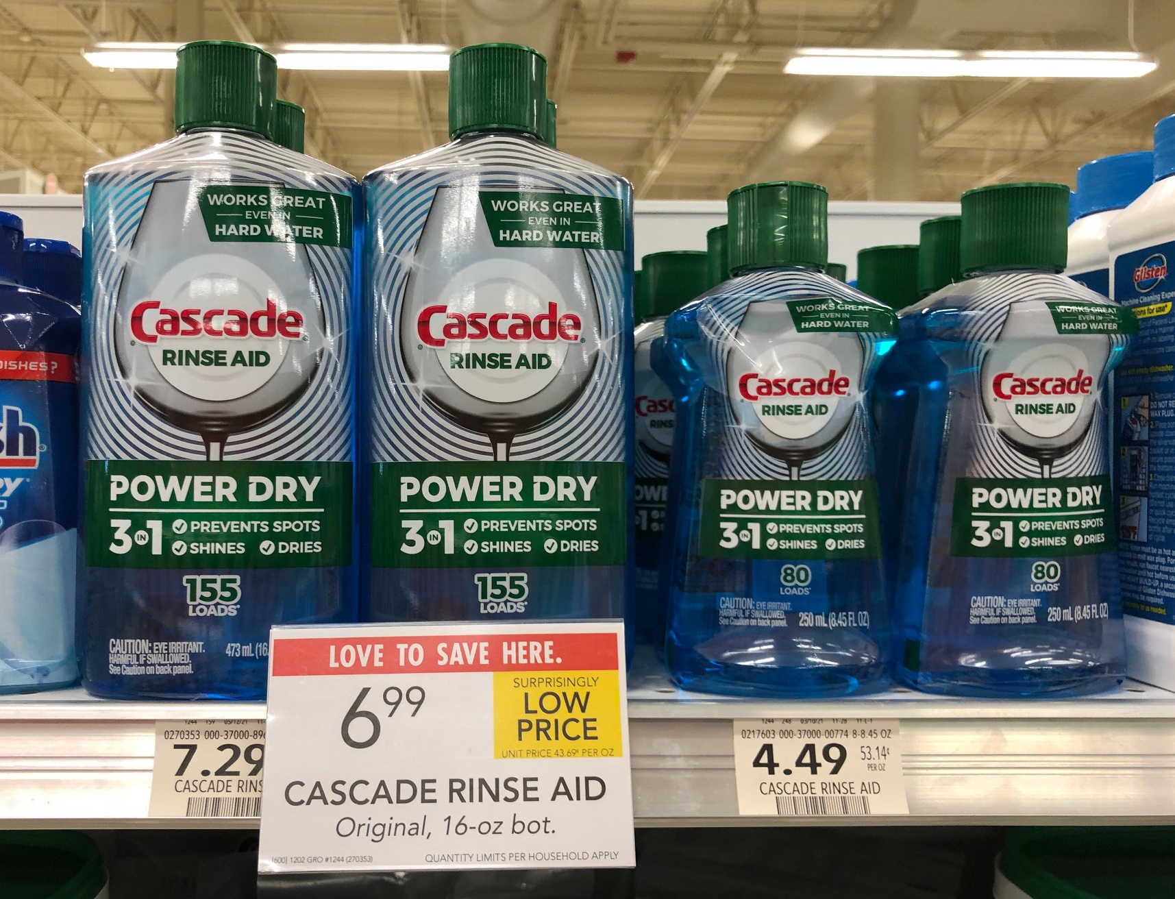 Cascade Rinse Aid As Low As $2.49 At Publix (BIG Bottle Just $4.99) on I Heart Publix