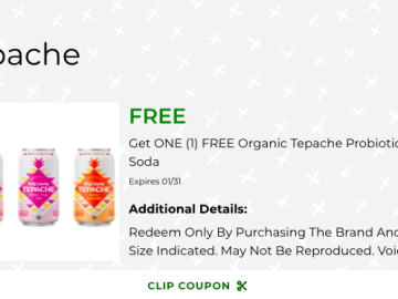 Publix Digital Coupon | FREE Organic Tepache Probiotic Soda