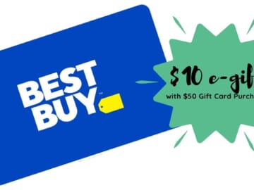 Best Buy | Free $10 e-Gift With $50 Gift Card