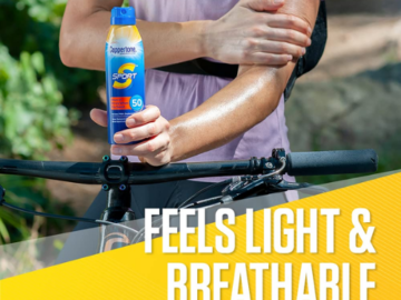 Coppertone Sport SPF 15 Sunscreen Spray 5.5oz Bottle as low as $3.39 Shipped Free (Reg. $11) – LOWEST PRICE