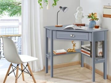 Maximize your Space with this Must Have Corner Desk with Storage, Just $99.50 + Free Shipping! 