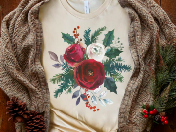 Floral Watercolor Love Soft Print Tees