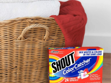 Shout 72-Count Color Catcher Sheets as low as $7.45 Shipped Free (Reg. $9.94) | $0.10/sheet