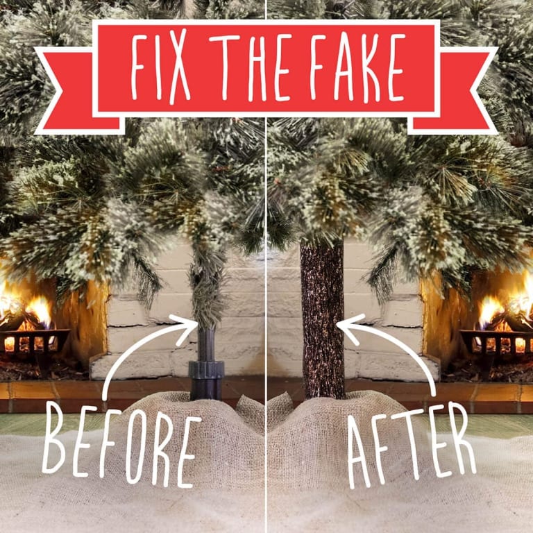 The Tree Hugger $14.95 (Reg. $20) | Hides Your Fake Christmas Tree’s Pole with Realistic Looking Bark