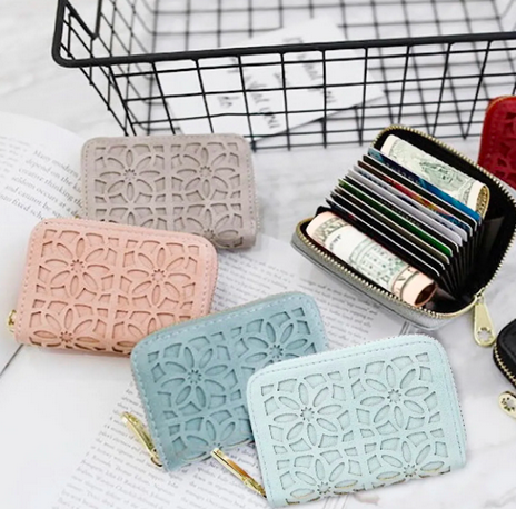 Floral Detail Luxury Wallets