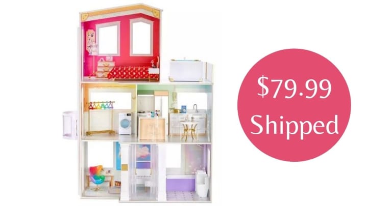 Rainbow High 3-Story Dollhouse Playset for $79.99 Shipped