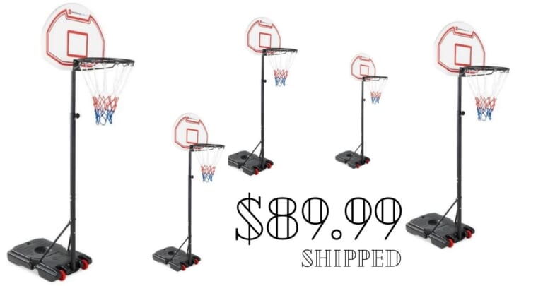 Kids Portable Basketball Hoop System for $89.99 shipped