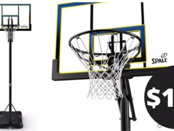 Spalding 44 in. Portable Basketball Hoop for $129