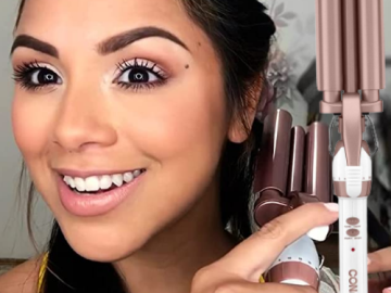 Conair 3/4 inch Double Ceramic Triple Barrel Waver $11.24 (Reg. $15)