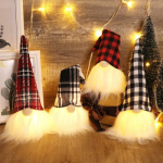 Set of 4 Christmas Gnome Plush Lighted Decorations, 9 Inches Tall $10.88 (Reg. $16.88) | $2.72 each!