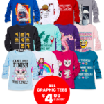 The Children’s Place: ALL Graphic Tees just $4.99 and under + Free shipping!