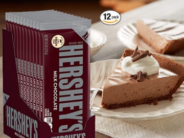 12-Count HERSHEY’S Milk Chocolate Bulk Candy, 4.4 oz XL Bars $18.88 (Reg. $22.08) – FAB Ratings! | $1.57 each!