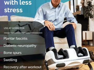 Today Only! Cloud Massage Shiatsu Foot Massager Machine $135.99 Shipped Free (Reg. $300) – 8K+ FAB Ratings! With Deep Kneading and Heat Therapy